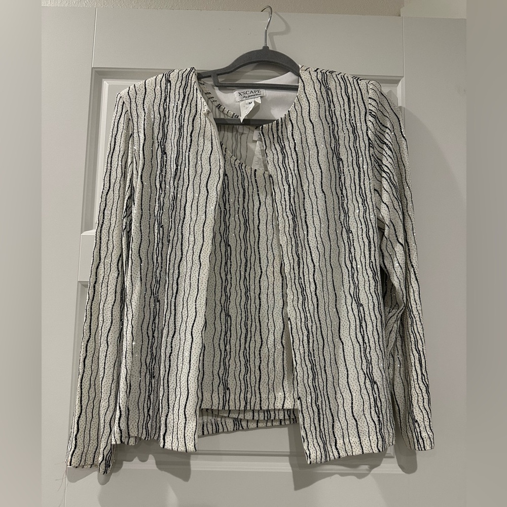 XSCAPE by Joanna Chen top and cardi